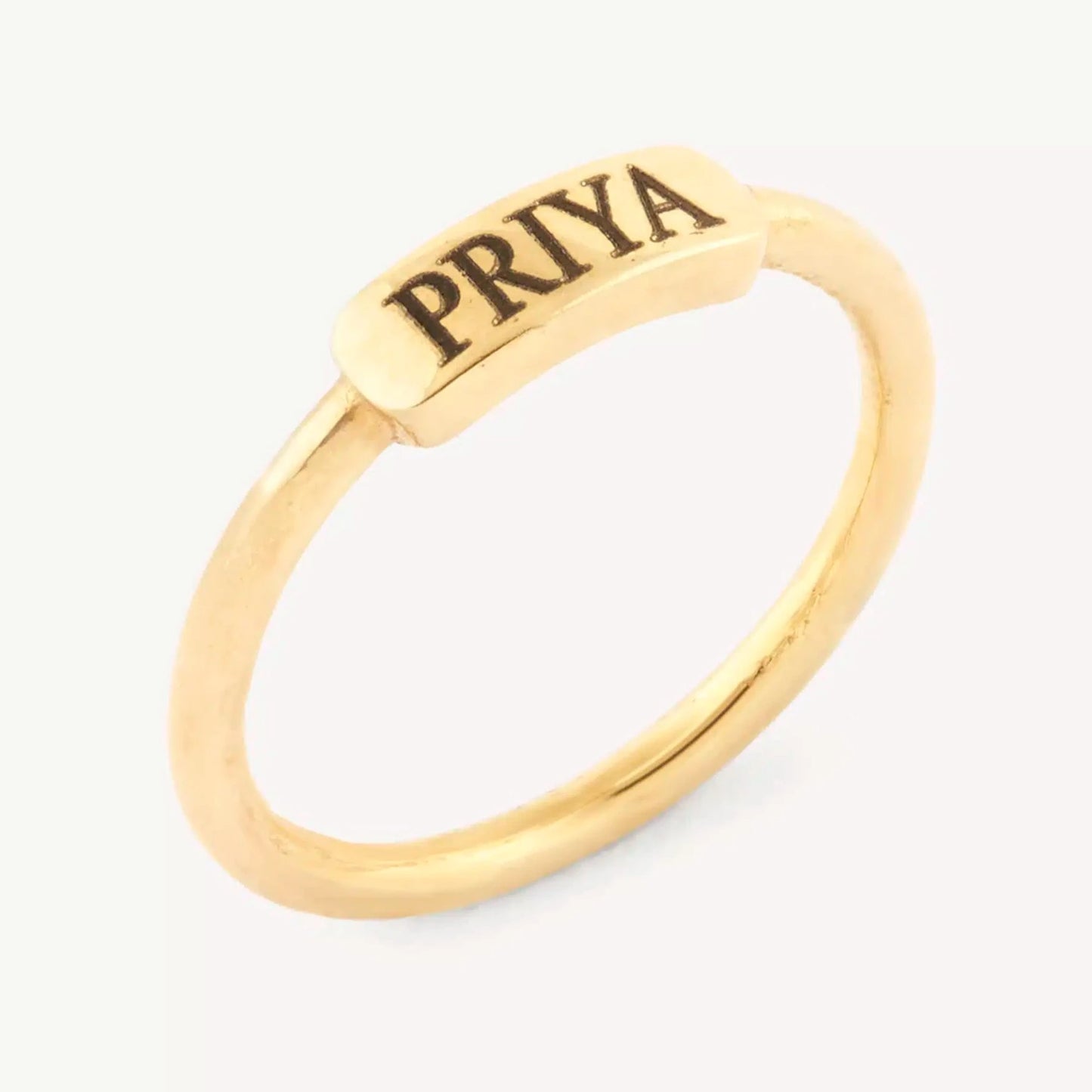 Chic Name Plate Ring