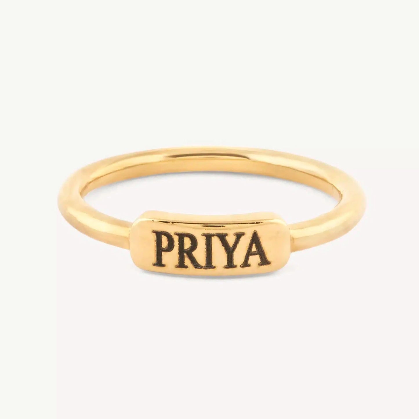 Chic Name Plate Ring