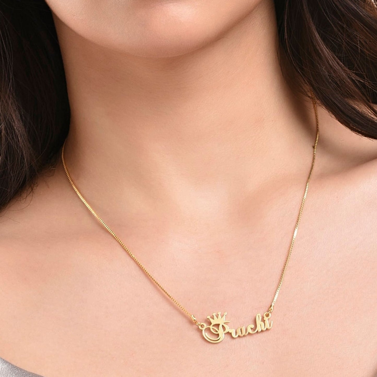 Queen Crown Name Necklace