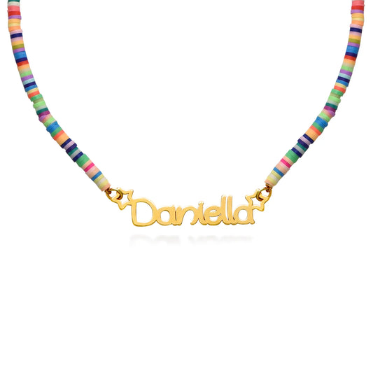 Rainbow Kids Name Necklace